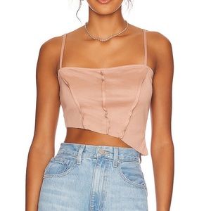 h:ours Talisa Crop Top in Nude, SOLD OUT ONLINE